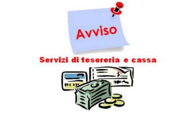Avviso per il servizio di tesoreria