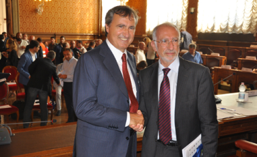 Il Sindaco Brugnaro e il Commissario Castelli Il Sindaco Brugnaro e il Commissario Castelli